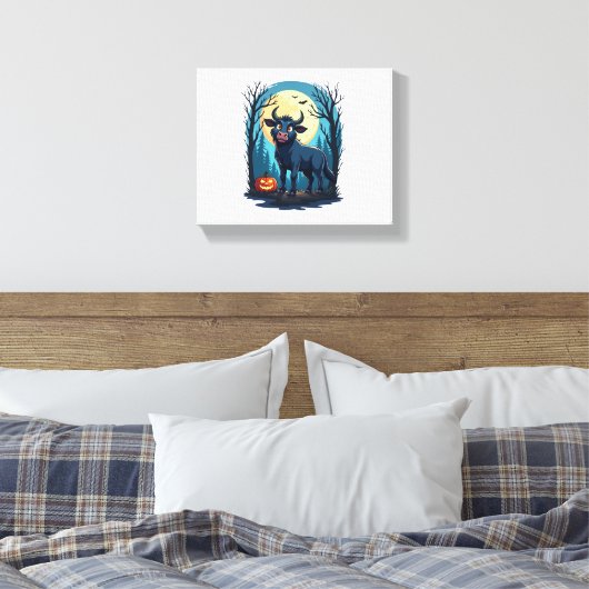 Koe weerwolftransformatie canvas afdruk (Insitu (Slaapkamer))
