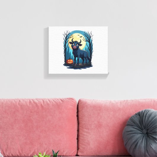 Koe weerwolftransformatie canvas afdruk (Insitu (Woonkamer))