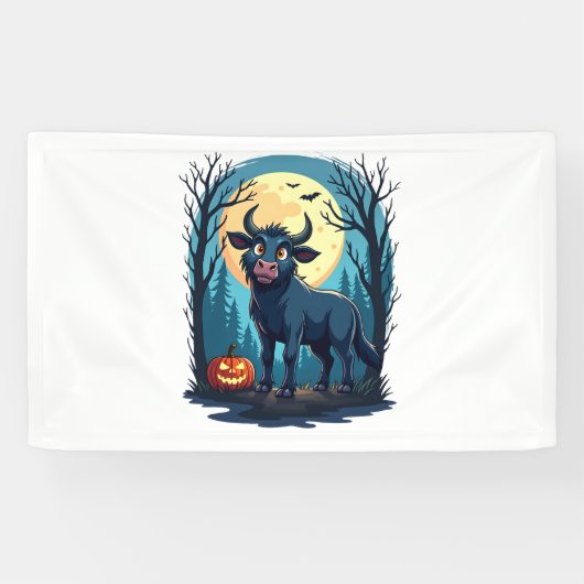 Koe weerwolftransformatie spandoek (Horizontaal)