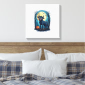Koe Werewolf Transformatie Canvas Afdruk (Insitu (Slaapkamer))