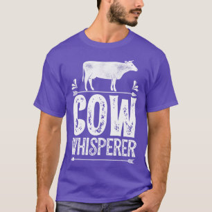 Koe Whisperer Funny Farming Boerderij Gifts for Fa T-shirt