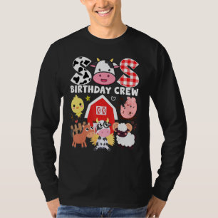 Koe Zisdag Bemanningsthema Boerderijen Birthday T-shirt