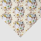 Koe Zonnebloem Boerderij Tissuepapier (Detail)