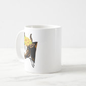 Koe zonnebloemen koffiemok (Voorkant links)