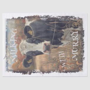 Koe Zuivel Melk Holstein Friesian - Personaliseer Tissuepapier