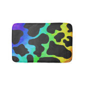 Koe, zwart en regenboog afdrukken badmat (Voorkant)