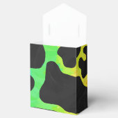 Koe, zwart en regenboog afdrukken bedankdoosjes (Geopend)