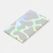 Koe, zwart en regenboog afdrukken post-it® notes (Schuin)