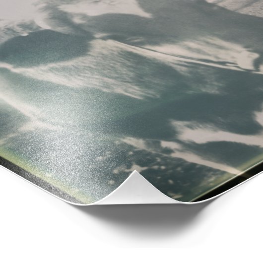 Koe Zwart-wit Antiek Boerderij Foto Afdruk (Hoek)