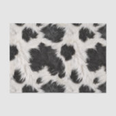 Koe Zwart Wit Vlekken Bont Tissuepapier (Voorkant)