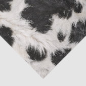 Koe Zwart Wit Vlekken Bont Tissuepapier (Detail)
