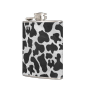 Koe zwart-witafdrukken heupfles (Links)