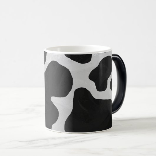 Koe zwart-witafdrukken magische mok (Voorkant rechts)