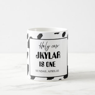Koe Zwart Witte Vlekken Vacht Koffiemok