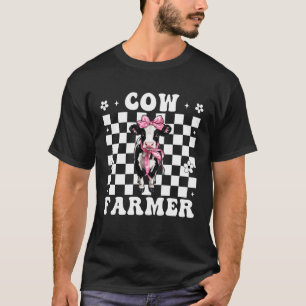 Koeboer Melkveehouder Koe Melkveehouderij Meisje M T-shirt