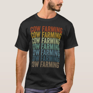 Koeboerderij boer boerderij t-shirt