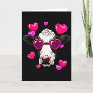 Koehert Valentijnsshirt Koeienkop Hart Koeienliefh Kaart