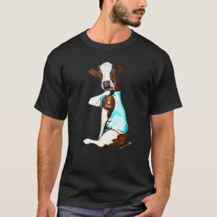 Koeien Bruine Tattoos Ik Hou Van Papa Vaderdag T-shirt