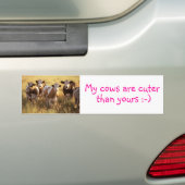 Koeien Bumpersticker (Op auto)