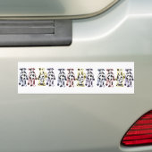 koeien bumpersticker (Op auto)