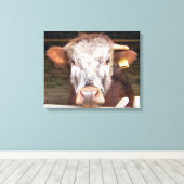 KOEIEN CANVAS AFDRUK (Insitu (Houten vloer))