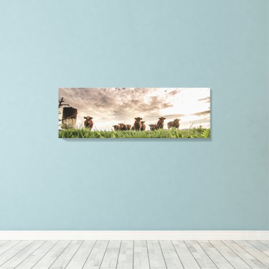 Koeien Canvas Afdruk (Insitu (Houten vloer))