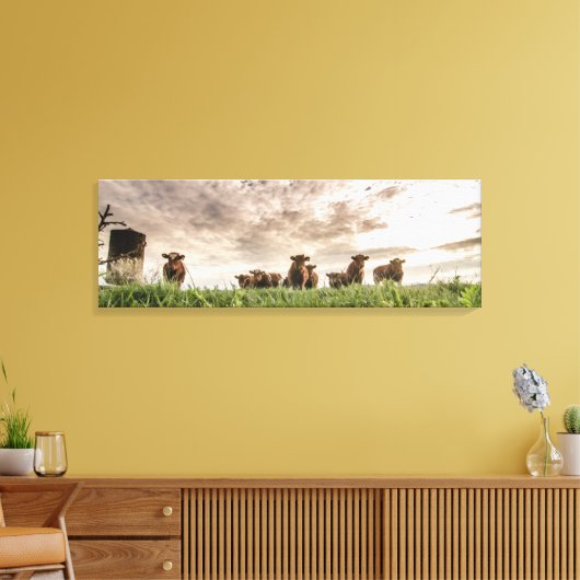 Koeien Canvas Afdruk (Insitu (Woonkamer))