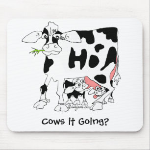 Koeien die gaan? Mousepad Muismat