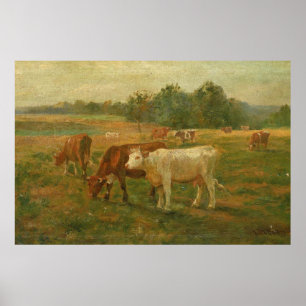 Koeien - Edward Mitchell Banister - c1890 Poster