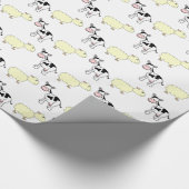 Koeien en schapen cadeaupapier (Hoek)
