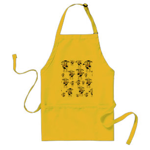 Koeien- en stierenpatroon standaard schort