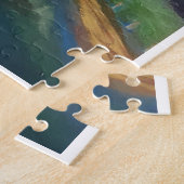 Koeien grazen, verre heuvels legpuzzel (Zijkant)