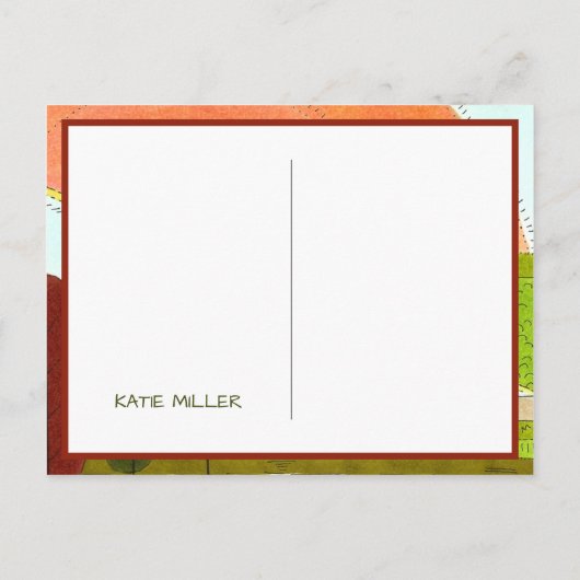 Koeien Hallo Briefkaart (Achterkant)