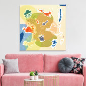 koeien in de natuur canvas afdruk (Insitu (Woonkamer))