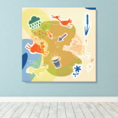 koeien in de natuur canvas afdruk (Insitu (Houten vloer))