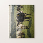 Koeien in een veld legpuzzel (Verticaal)