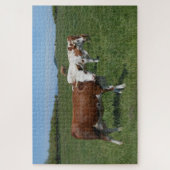 Koeien in het deegras legpuzzel (Verticaal)