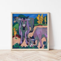 Koeien in het najaar | Ernst Ludwig Kirchner