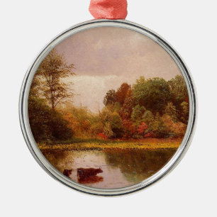 Koeien in het waterlandschap Albert Bierstadt Metalen Ornament