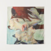 Koeien in liefde wandkleed (Voorkant)