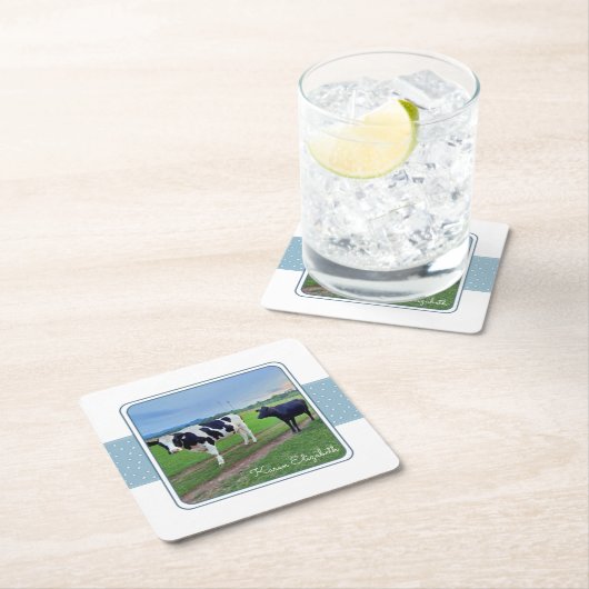 Koeien in Pasture Onderzetter Set (Insitu)