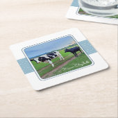 Koeien in Pasture Onderzetter Set (Schuin)