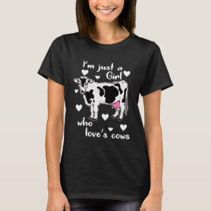 Koeien Koe Meisje Boer Boeren Veehouderij T-shirt