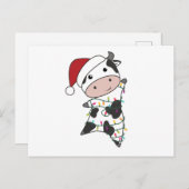 Koeien Koeien Cheerful KerstWinter Animals Briefkaart (Voorkant / Achterkant)