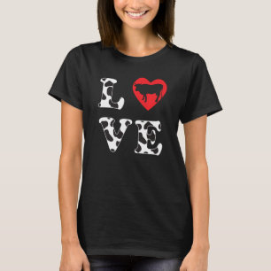 Koeien Liefhebben Grappig Dier Koe Liefhebber Zuiv T-shirt
