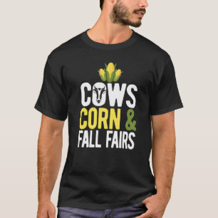Koeien Mais Herfst Kermissen Typografie T-shirt
