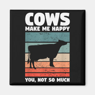 Koeien maken me gelukkig, jij niet zozeer Boerderi Magneet