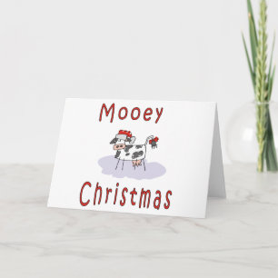 Koeien: Mooey Christmas Feestdagen Kaart