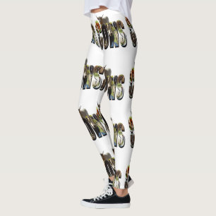 Koeien naam Afbeelding Logo met Koeien, Leggings