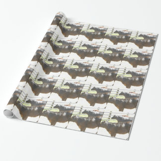 Koeien op de schaal cadeaupapier